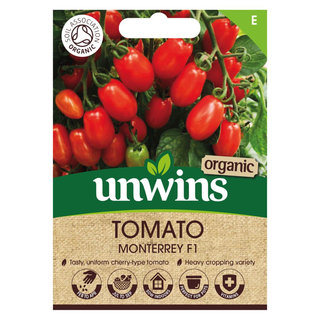 Unwins Organic Cordon Tomato Monterrey Seeds 5051618036955 2